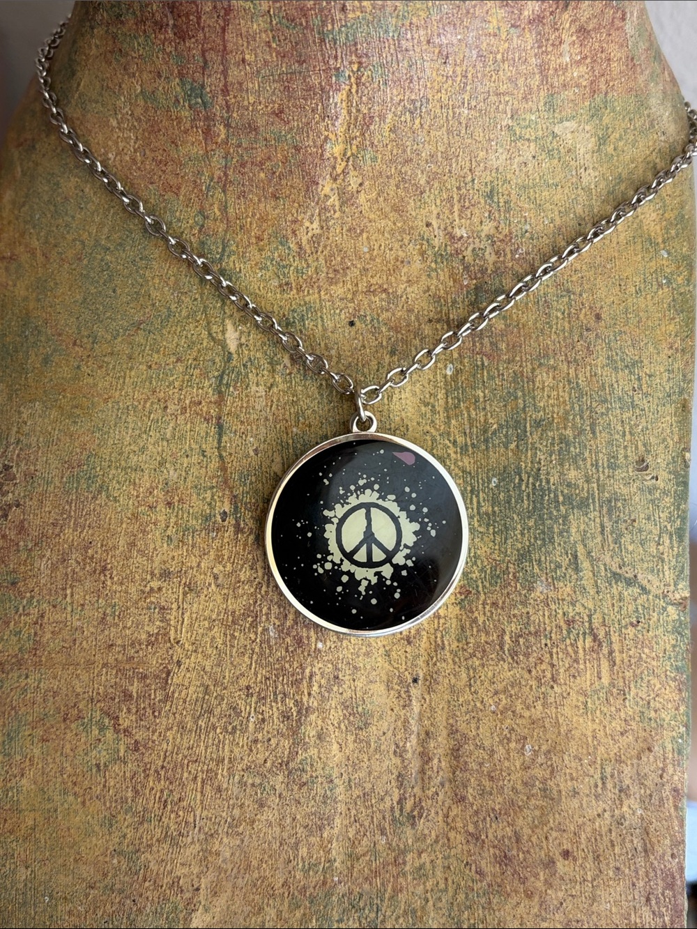 Official Ringo Starr "Bass Peace" Pendant Necklace - Beatles Art Merch UNISEX